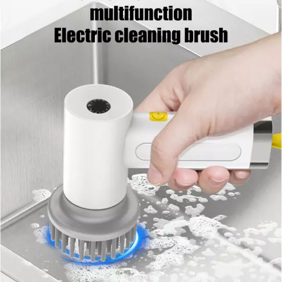 Electric Cleaning Brush Cordless 4 in 1 Rechargeable Spin Scrubber Rechargeable