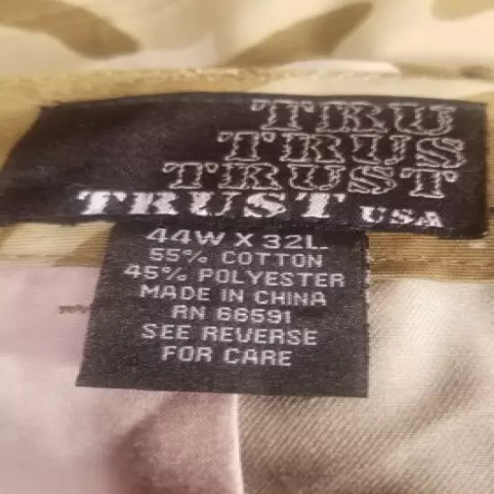 Tru Trust USA camo Tactical pants 36X30