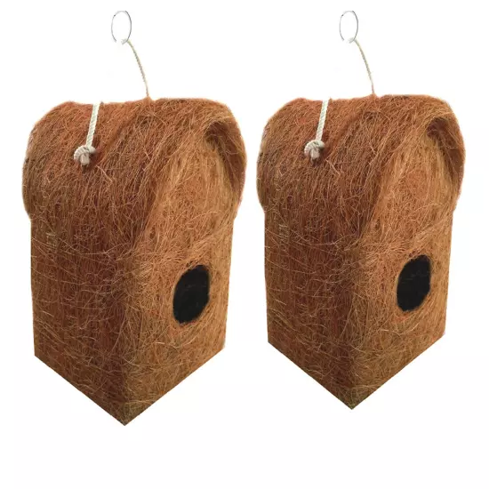 Pure Nest Bird House Purely Handmade, Type -Coir Size Set of 2 Large