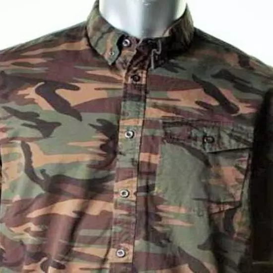 FIELD & STREAM MENS $99 CAMO CAMOUFLAGE HUNTING LONG SLEEVE SHIRT SZ S NWT