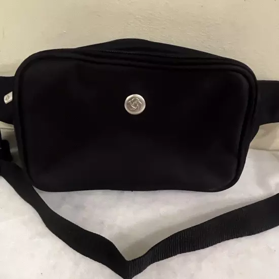 Samsonite VTG Travel Pouch Money Holder Fanny Pack Crossbody Bag Black Adjusts