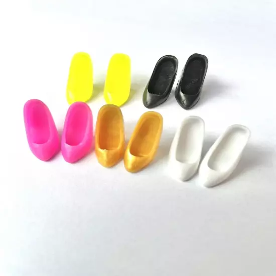 42Pairs 5 Color Sandals Doll Shoes For 11.5in Dolls High Heels Sandalsa A05