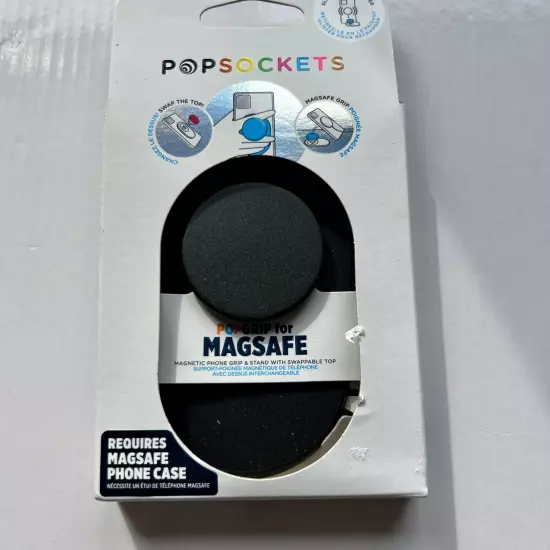 Popsockets Magnetic MAGSAFE Phone Grip & Stand BLACK NEW!