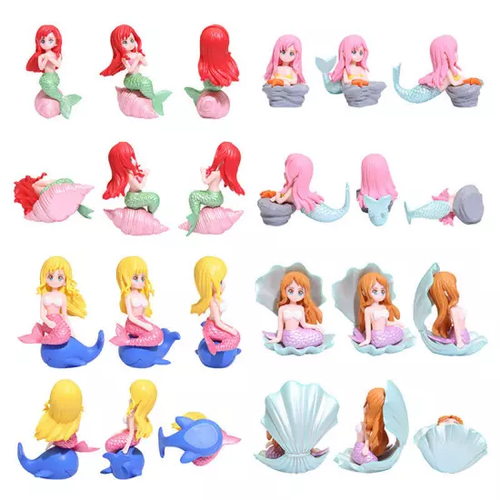 Aquarium Ornament Mermaid Resin Ornament Creative Cartoon Aquarium Decoration Sn