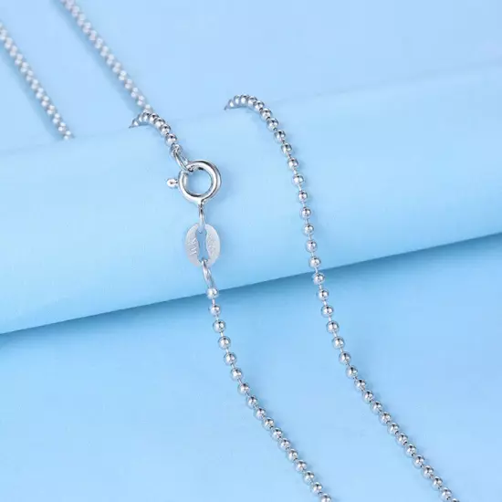 Wholesale Real 925 Sterling Silver Necklace Chains For Pendants Jewelry 16"-24"