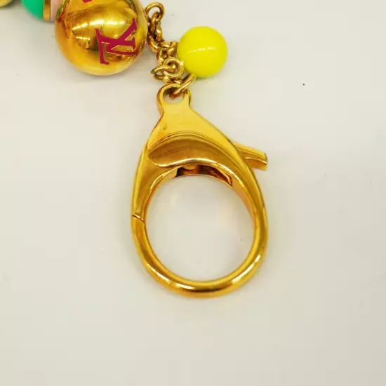 Louis Vuitton Porte Cles Chaine Grelots Keychain Charm M62226 Gold Multicolor