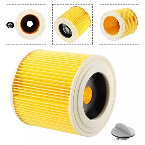 1 X Cartridge Filters For MV2 WD2.200 WD3.500 A2504 A2654 Vacuum Cleaner