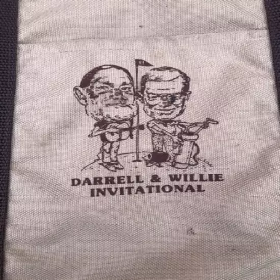 1986 Darrell &Willie Nelson Invitational Garment Bag Vintage Golf Country Music