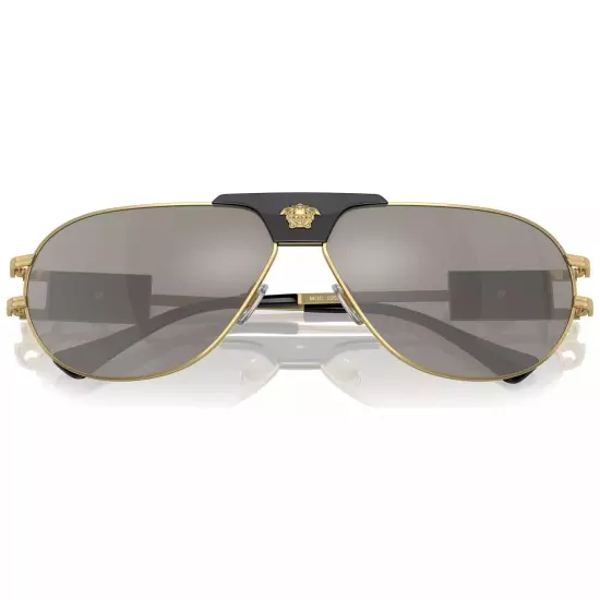 NEW Versace VE2252-10026G-63 GOLD BLACK Sunglasses