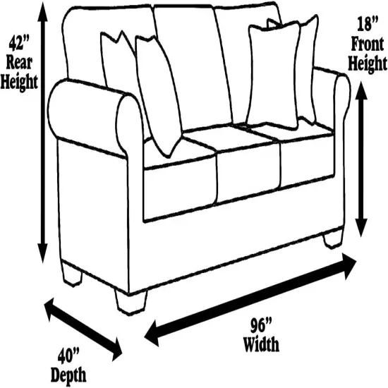 Covers For The Home Clear Vinyl Furniture Protector - Sofa 96"W - Sofa, 