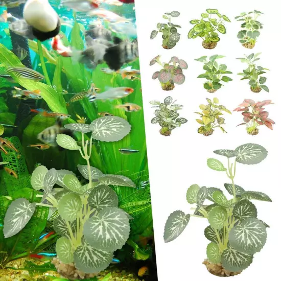 Aquarium Artificial Waterweed Fish Tank Grass Water Plants Landscaping Dec D2P1