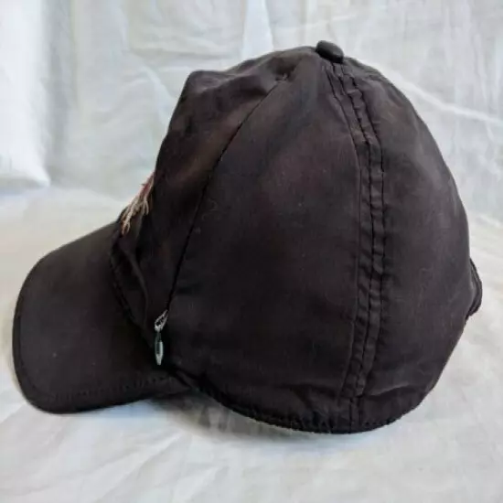 vintage UGLY STIK big trout lake HAT cap osfa ZIPPER POCKET VENT strapback