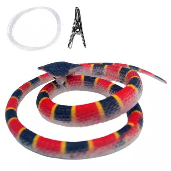 2024 Hot 70cm Fake Large Rubber Snake Realistic Lifelike Scare Prank Toy Sales