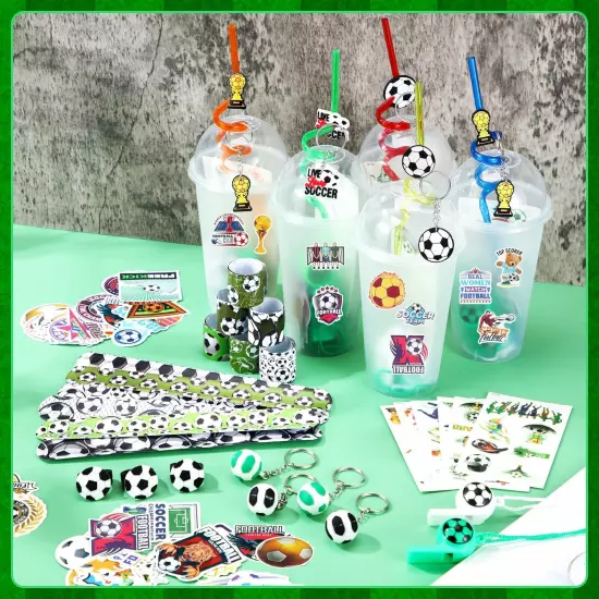 Aoriher 238 Pcs Soccer Party Favors Gift Cups Filler Set Sport Party Favors S...