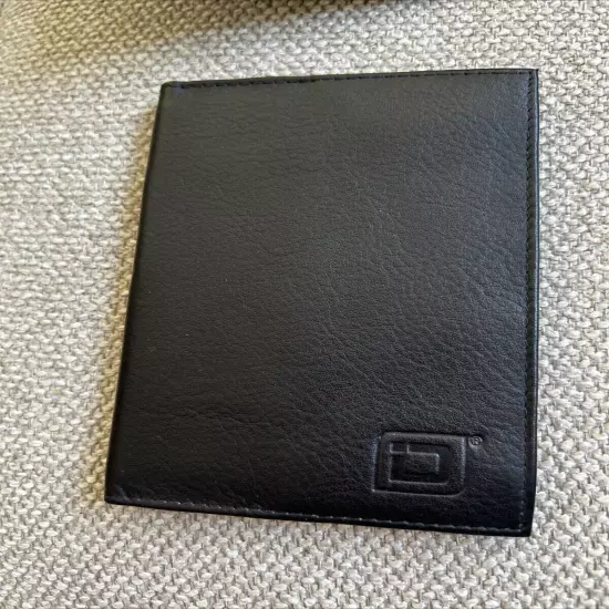 2 RFID Passport ID Holder Genuine Leather Black Travel Wallet 5.5"x3.5”