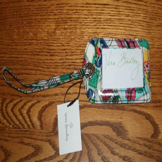 Vera Bradley LUGGAGE TAG laminated travel suitcase ID case gift card holder NEW