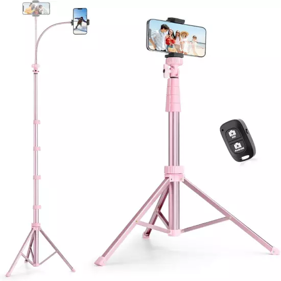 SENSYNE 62" Phone Tripod & Selfie Stick, Extendable Cell Phone Tripod Stand with