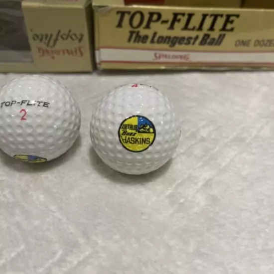 VINTAGE SPALDING TOP-FLITE GOLF BALLS 7 Balls