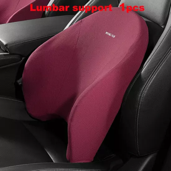 Car Headrest Lumbar Support Support Universal Cushion Memory Foam Back Support