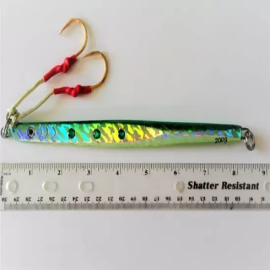 Qty 6 Speed Jigs 7oz /200g Vertical Knife Saltwater Fishing Lures With Free Bag 