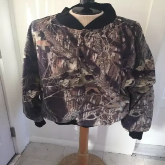 West Ark Long Sleeve 1/4 Snap Button pullover Breakup Camo Jacket Size XL