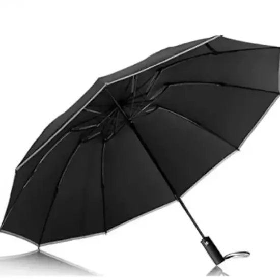 Men Women Umbrella Fully Automatic Reverse Folding Umbrella with Windproof Refl