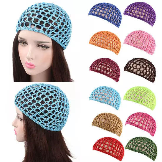 Mesh Hair Net Crochet Cap Fishnet Hairnet Hair net Snood Sleeping Night Cover