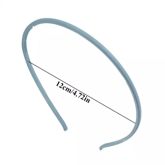 Womens Non-slip Thin Hair Hoop Satin Covered Head Hoop Fashion Satin Headband