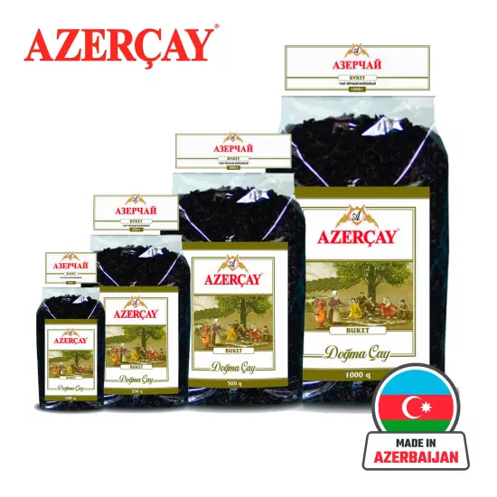 Azercay Buket Pure Natural Azerbaijan Traditional Loose Leaf Tea Limpid Package