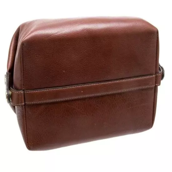 GHURKA Holdall No. 101 Italian Vegetable-Tanned, Leather Toiletry Bag New