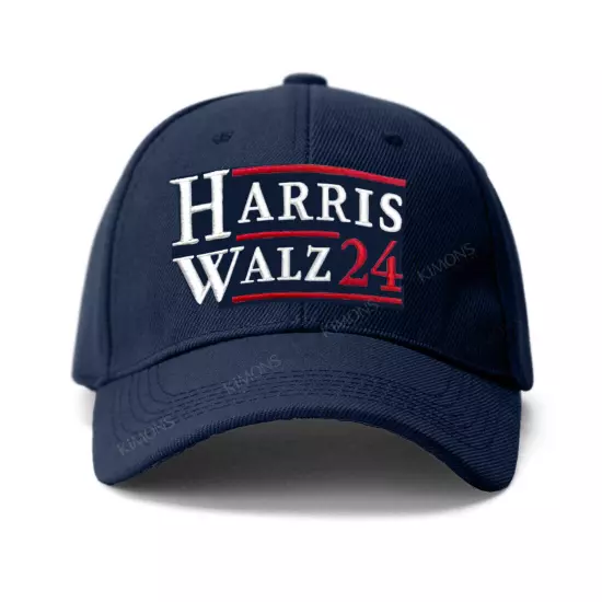 Harris Walz 2024 Presidential Election USA FLAG Adjustable Cap Baseball Hats - 1