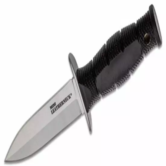 Cold Steel Mini Leatherneck Kray-Ex Double Edge Fixed Blade Knife W/Sheath