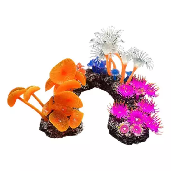 Simulated Silicone Coral Fish Tank Landscape Decoration V8N8