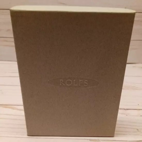 New in box with Tag ROLFS Genuine Leather Black Men's Flip Fold Wallet