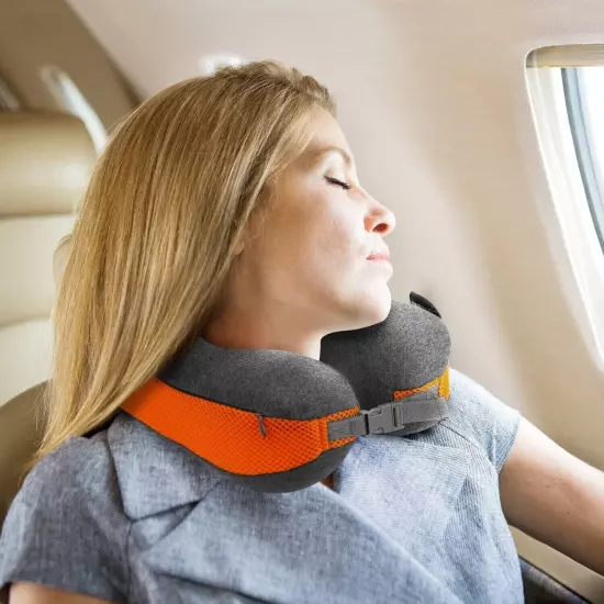 Memory Foam U Shaped Travel Pillow Neck Support Head Rest Car Plane Soft Cushion