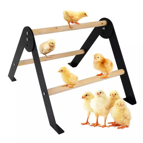 Wooden Chicken Roosting Perch, Metal and Wooden Training Hen Roosting Bars St...