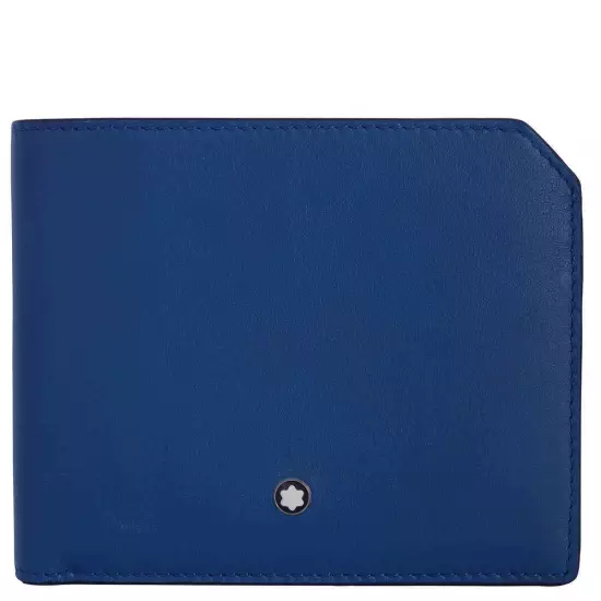 Montblanc Cobalt Leather 6cc Meisterstuck Selection Soft Wallet 130059