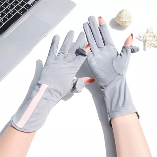 Mid-long Sunscreen Gloves Thin Cycling Driving Gloves Summer Spring