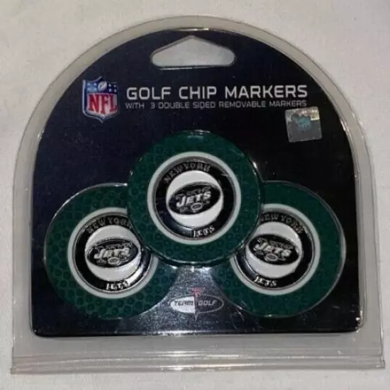 NFL NY Jets 3 Pack Golf Chips And Golf Balls