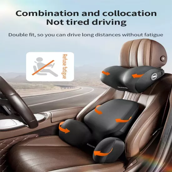 Car Lumbar Support Pillow Auto NeckPillow Waist Support Backrest Vehicle Cushion