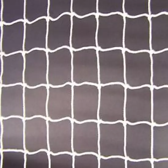 20' x 25' WHITE SQUARE MESH NYLON BASEBALL NETTING -2" #36 TEST 350/1150 LBS