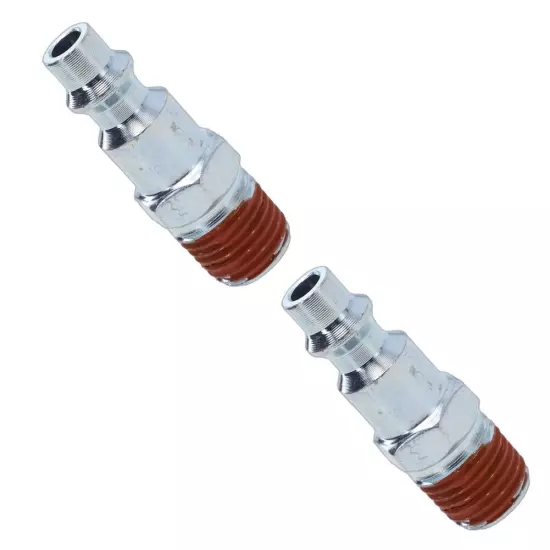 Handy 1/4 NPT Male Air Hose Adapter Connector for Pneumatic Tools (Set of 2)