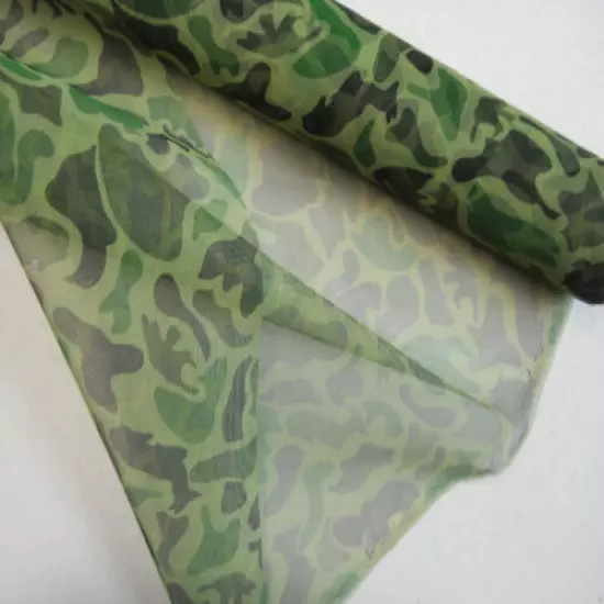 Camouflage Netting, Camo Net, Photo - Hunting - Camping, Woodland Mesh, 15' x 5'