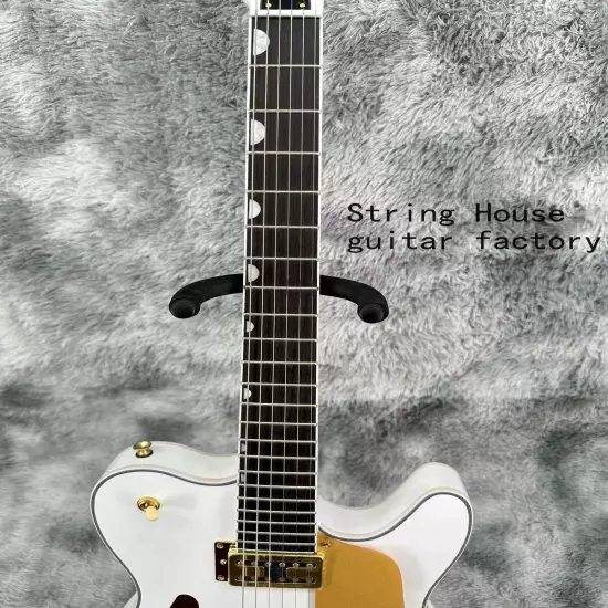 TELE Custom New Gloss White Electric Guitar Gold Hardware 2H Pickups Bigsby