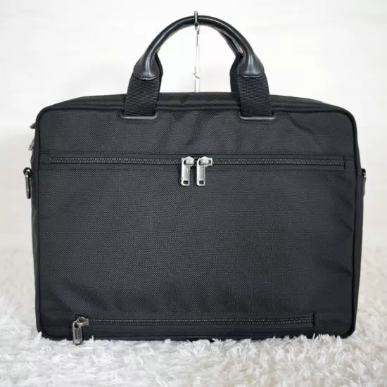 Tumi 2Way Business Bag Handle Leather A4 Storage Possible