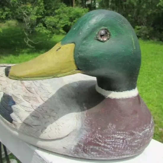 BEAUTIFULLY HAND CARVED AND PAINTED PENN. ARTIST MALLARD DRAKE DUCK DECOY 