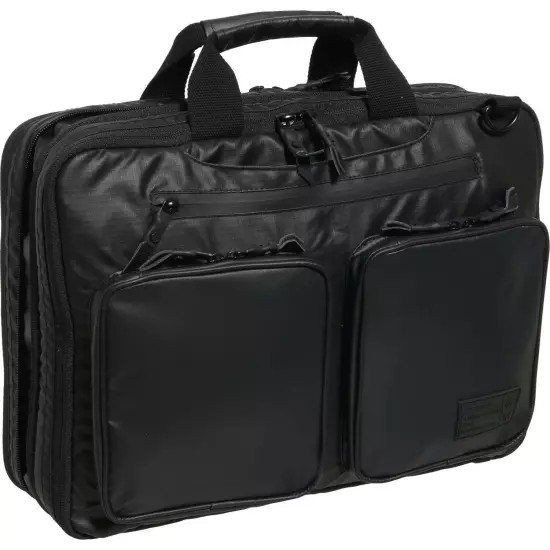 HEX Nero Laptop HX2551-BKR Briefcase in Black Ripstop Expandable Water Repellent