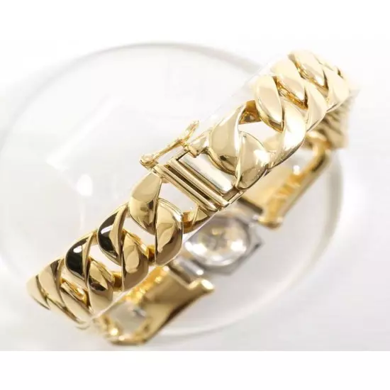 Pre Loved Other Platinum and Yellow Gold Diamond Bracelet for Men - Bracelets