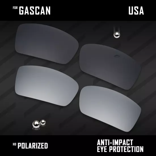 Anti Scratch Polarized Replacement Lenses for-Oakley Gascan OO9014 Options