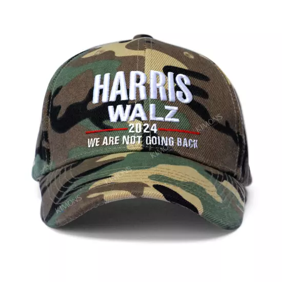 We are never going back Harris Walz 2024 Cap Baseball Hat Presidential Election